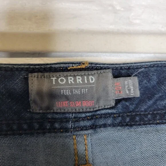 Torrid Women's Size 20R Jeans Luxe Slim Boot - Picture 3 of 4